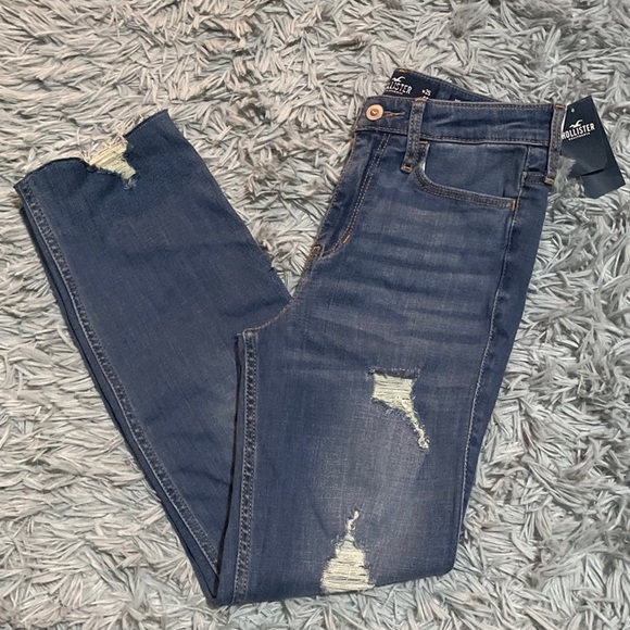 High Rise Slim Straight Jeans - Picture 1 of 8